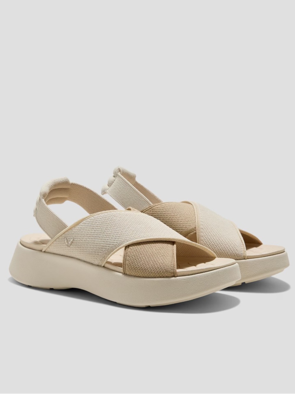 EUC (worn once) Vivaia Kara 2.0 Elastic Back Strap Walker Sandals, Sz 39